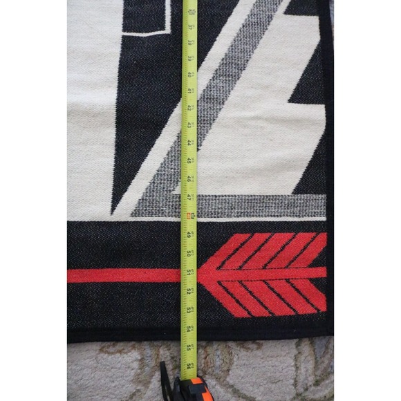 Vintage Boucher Boys and The Indian Native American Navi Red Wool Blanket Eagle - Picture 7 of 7